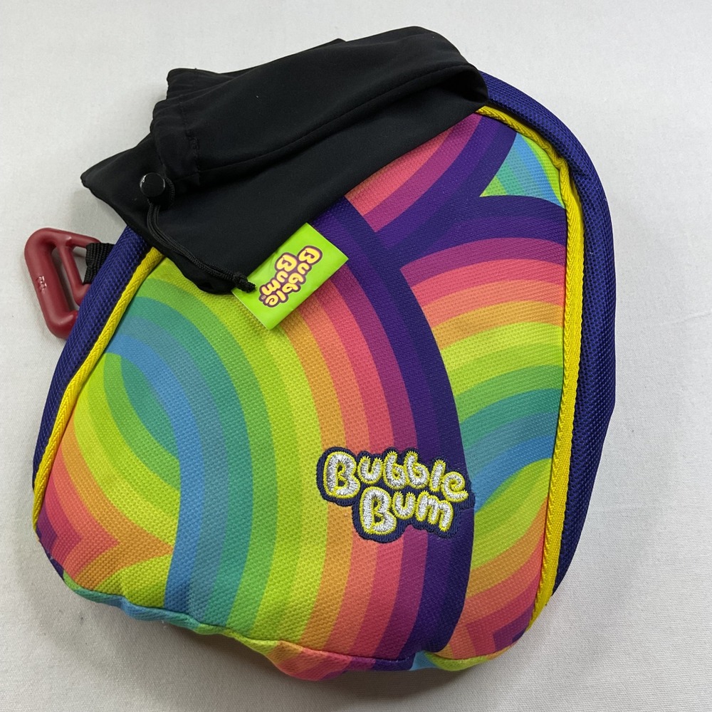 BubbleBum Inflatable Booster Seat Rainbow Travel Car Seat BB0062US With Bag